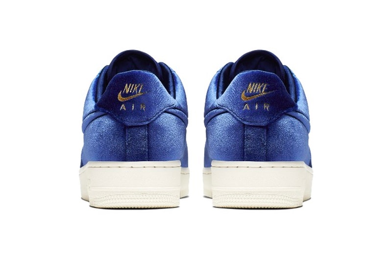 Nike Air Force 1 Receives a Velour Upgrade release drop date images price blue void pink rise black velvet footwear sneakers