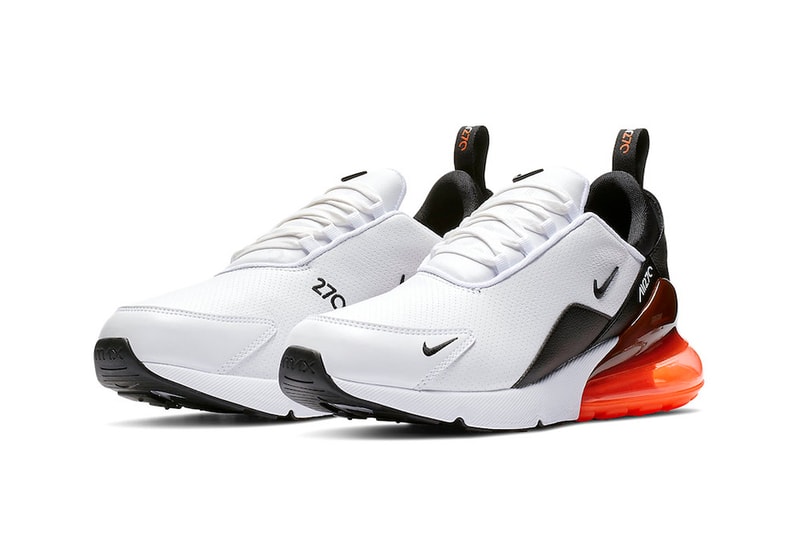 Nike Gives the Air Max 270 Trio a Leather Upgrade release drop date images info price black white orange olive green premium sportswear footwear 