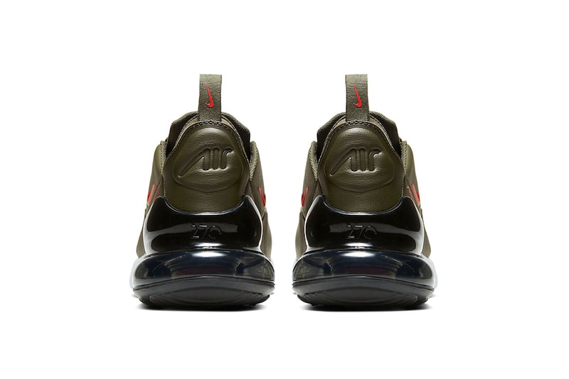 Nike Gives the Air Max 270 Trio a Leather Upgrade release drop date images info price black white orange olive green premium sportswear footwear 