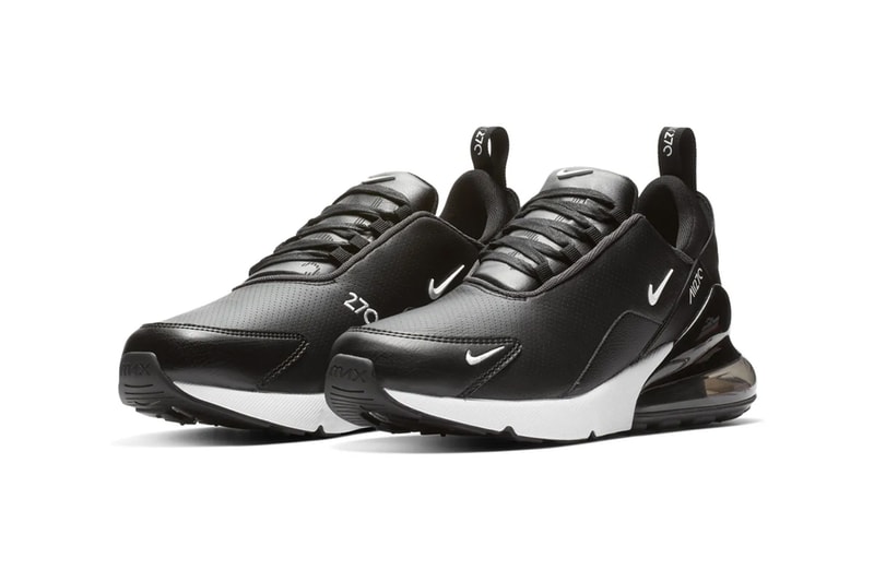 Nike Gives the Air Max 270 Trio a Leather Upgrade release drop date images info price black white orange olive green premium sportswear footwear 