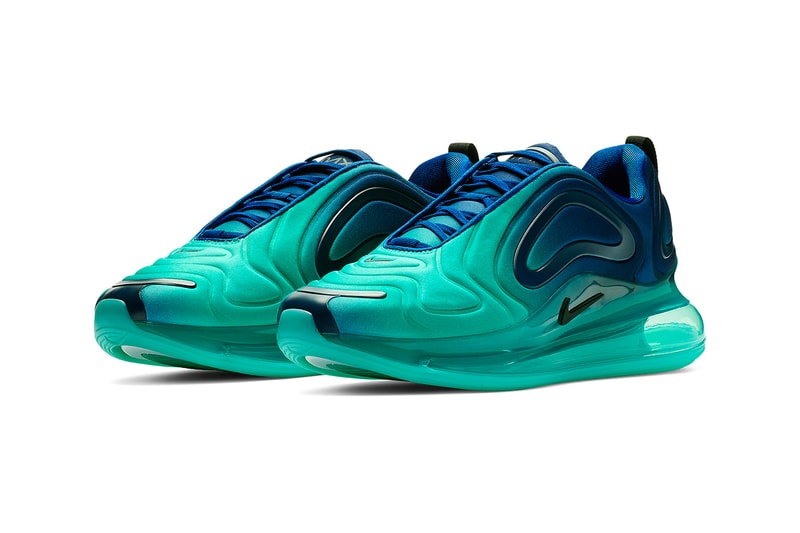 Nike Air Max 720 "Green Carbon" Release swoosh air max day green blue air unit