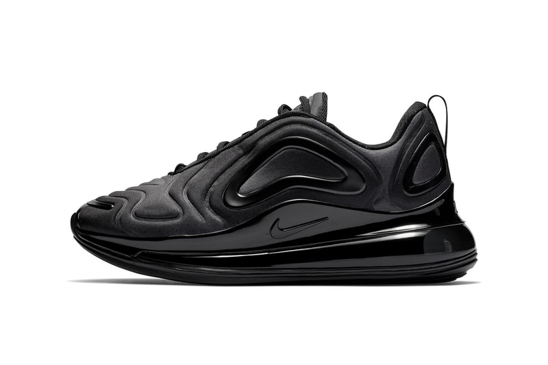 Nike Air Max 720 Triple Black First Look Shoes Trainers Kicks Sneakers Footwear Release Details Closer All Subtle Minimalist