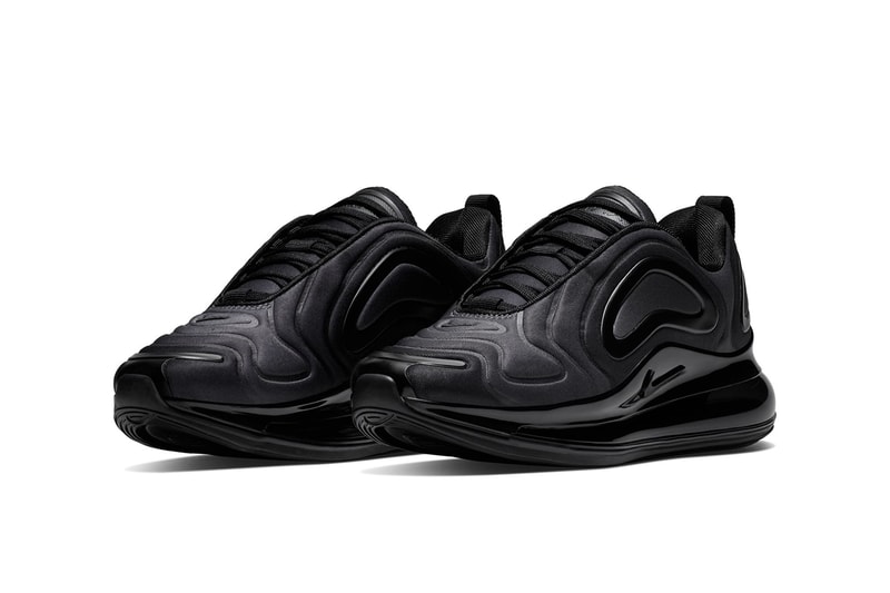 Nike Air Max 720 Triple Black First Look Shoes Trainers Kicks Sneakers Footwear Release Details Closer All Subtle Minimalist