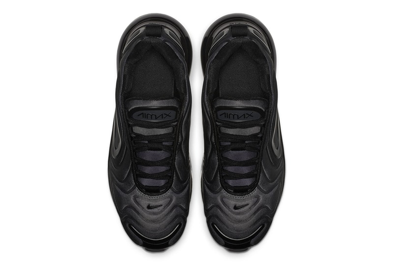 Nike Air Max 720 Triple Black First Look Shoes Trainers Kicks Sneakers Footwear Release Details Closer All Subtle Minimalist