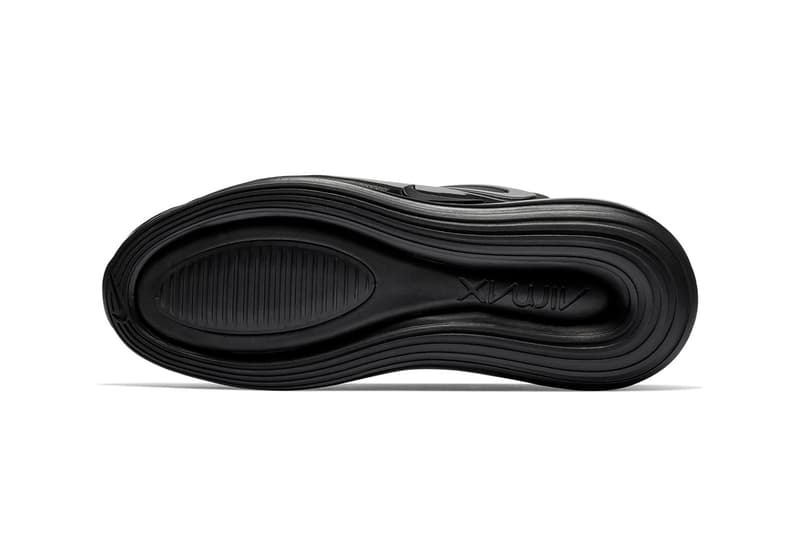 Nike Air Max 720 Triple Black First Look Shoes Trainers Kicks Sneakers Footwear Release Details Closer All Subtle Minimalist