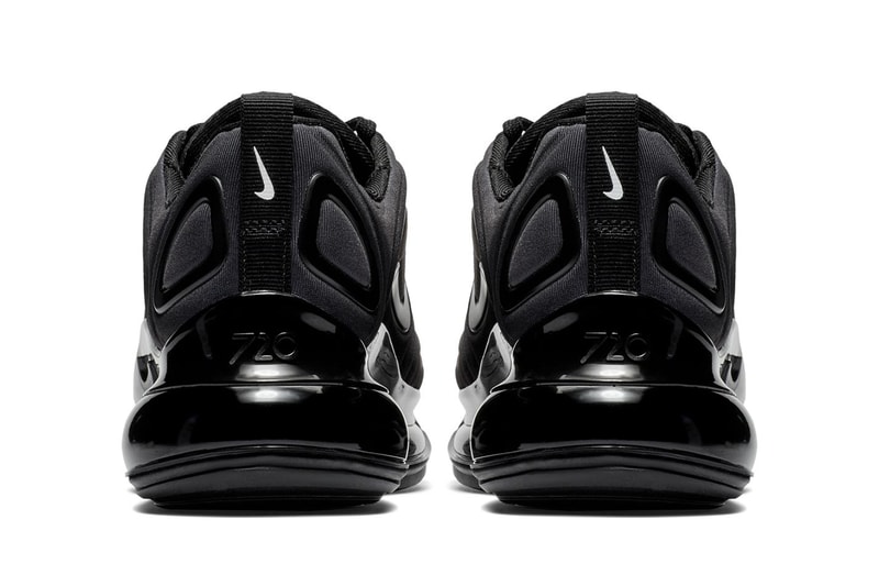 Nike Air Max 720 Triple Black First Look Shoes Trainers Kicks Sneakers Footwear Release Details Closer All Subtle Minimalist
