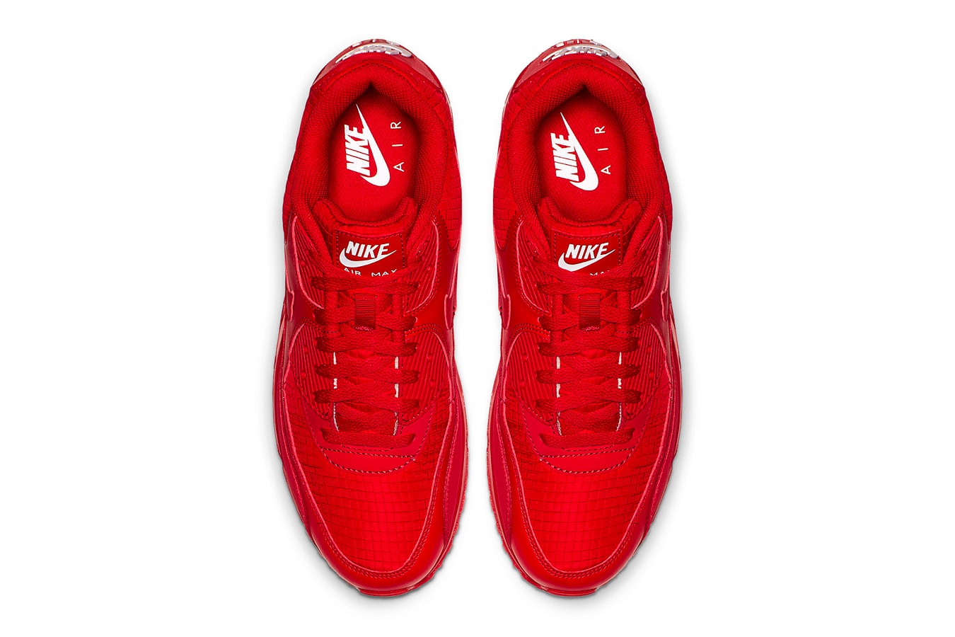 Nike Air Max 90 "All-Red" Release white bold vibrant supreme monotoned