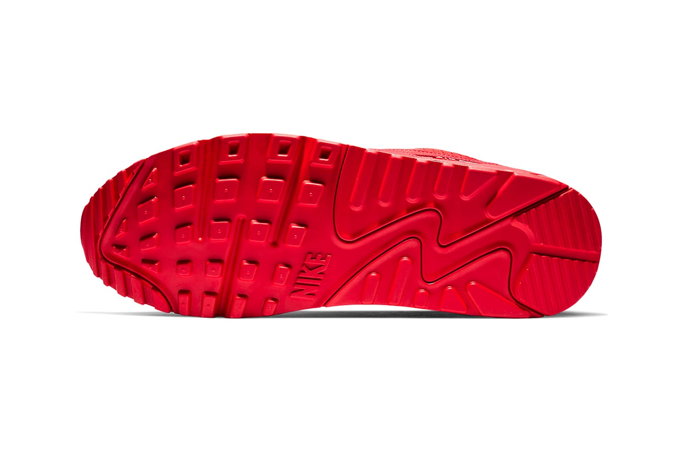 Nike Air Max 90 "All-Red" Release white bold vibrant supreme monotoned
