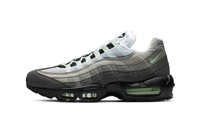 Nike Air Max 95 "Fresh Mint" Release Info stockist pricing CD7495-101 "White/Fresh Mint-Granite-Dust" air max bubble unit sportswear swoosh
