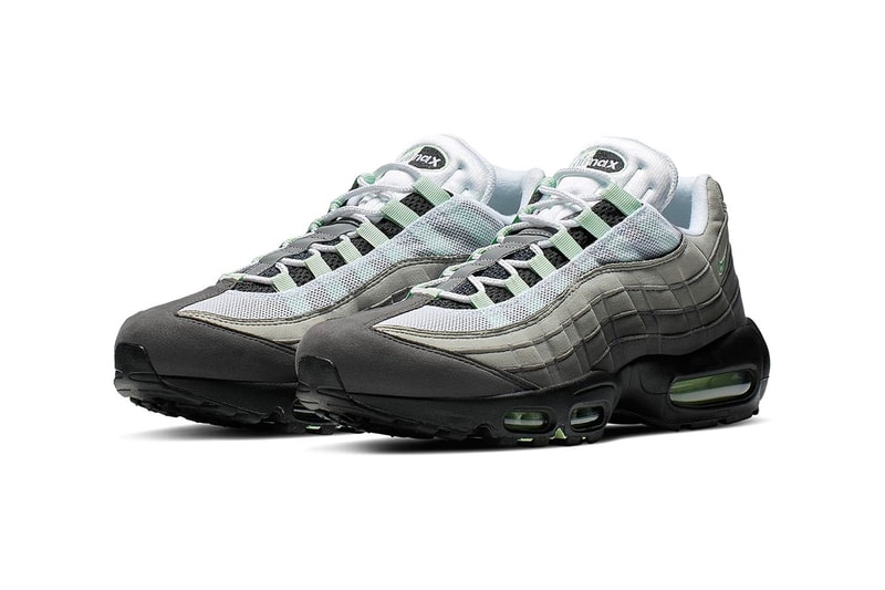 Nike Air Max 95 "Fresh Mint" Release Info stockist pricing CD7495-101 "White/Fresh Mint-Granite-Dust" air max bubble unit sportswear swoosh