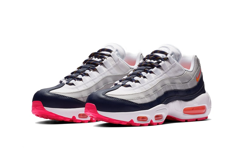nike air max 95 midnight navy laser orange pure platinum 2019 february footwear nike sportswear