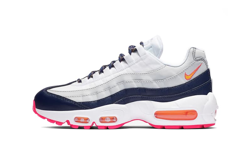 nike air max 95 midnight navy laser orange pure platinum 2019 february footwear nike sportswear