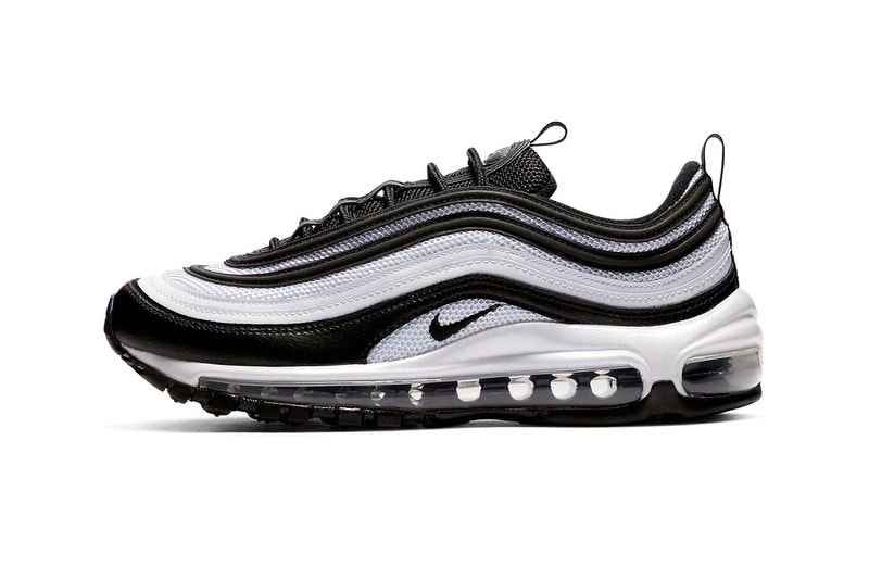A Closer Look at Nike's Panda-Inspired Air Max 97 black and white footwear images release date info
