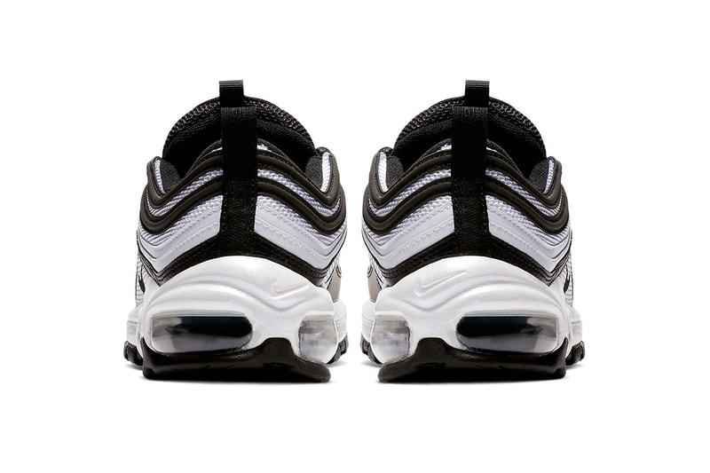 A Closer Look at Nike's Panda-Inspired Air Max 97 black and white footwear images release date info