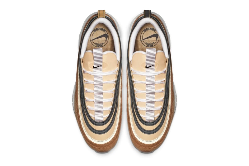 Nike Air Max 97 "Unboxed" Release shipping inspired brown yellow swoosh