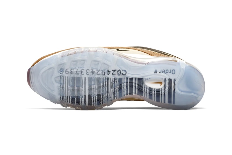 Nike Air Max 97 "Unboxed" Release shipping inspired brown yellow swoosh