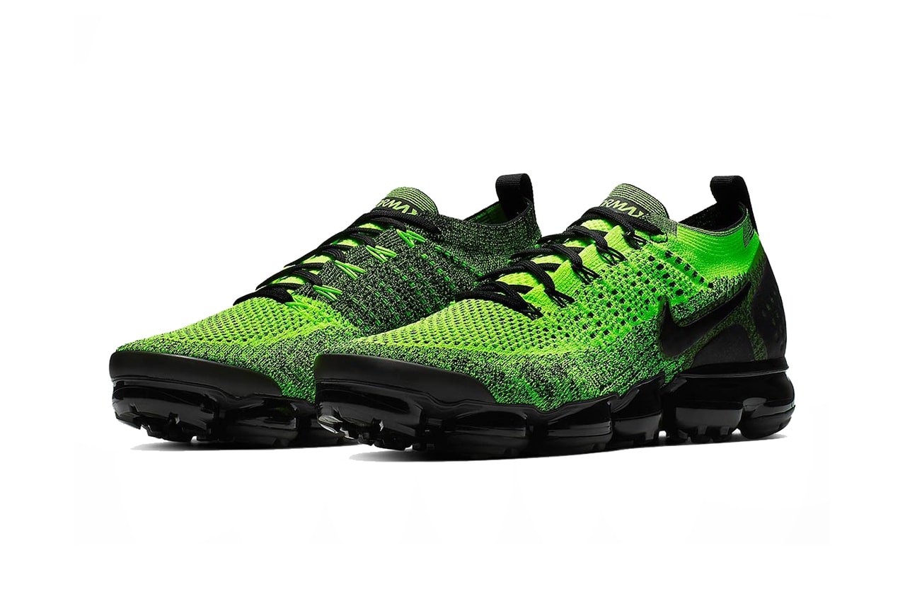 nike air vapormax 2 neon green black 2019 footwear nike running nike sportswear volt sneakers shoes