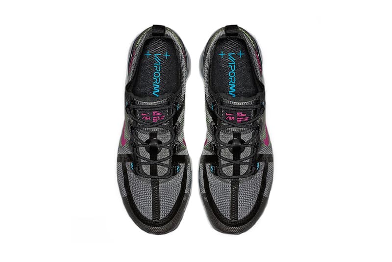 nike air vapormax 2019 black active fuchsia photo blue footwear nike running january shoes sneakers grey gray green details info information cost price pricing release date when