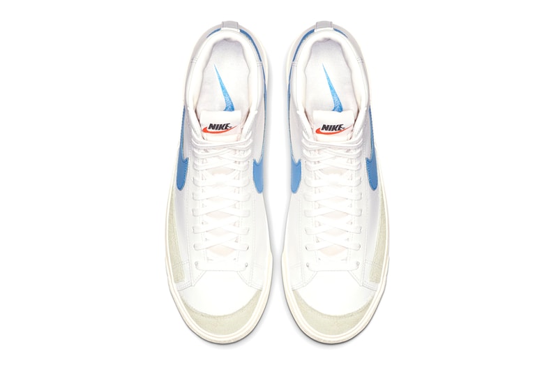 Nike Blazer Mid 77 Pacific Blue Release white grey vintage retro 1977