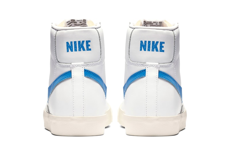 Nike Blazer Mid 77 Pacific Blue Release white grey vintage retro 1977