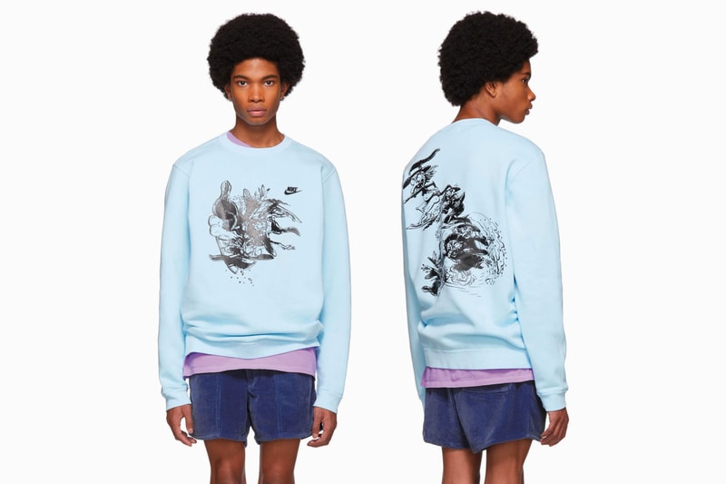 Nike ERL Fall Winter 2018 Collection Release Eli Russell Linnetz Jordan Wolfson hoodie t shirt sweater socks cap hats white blue green purple