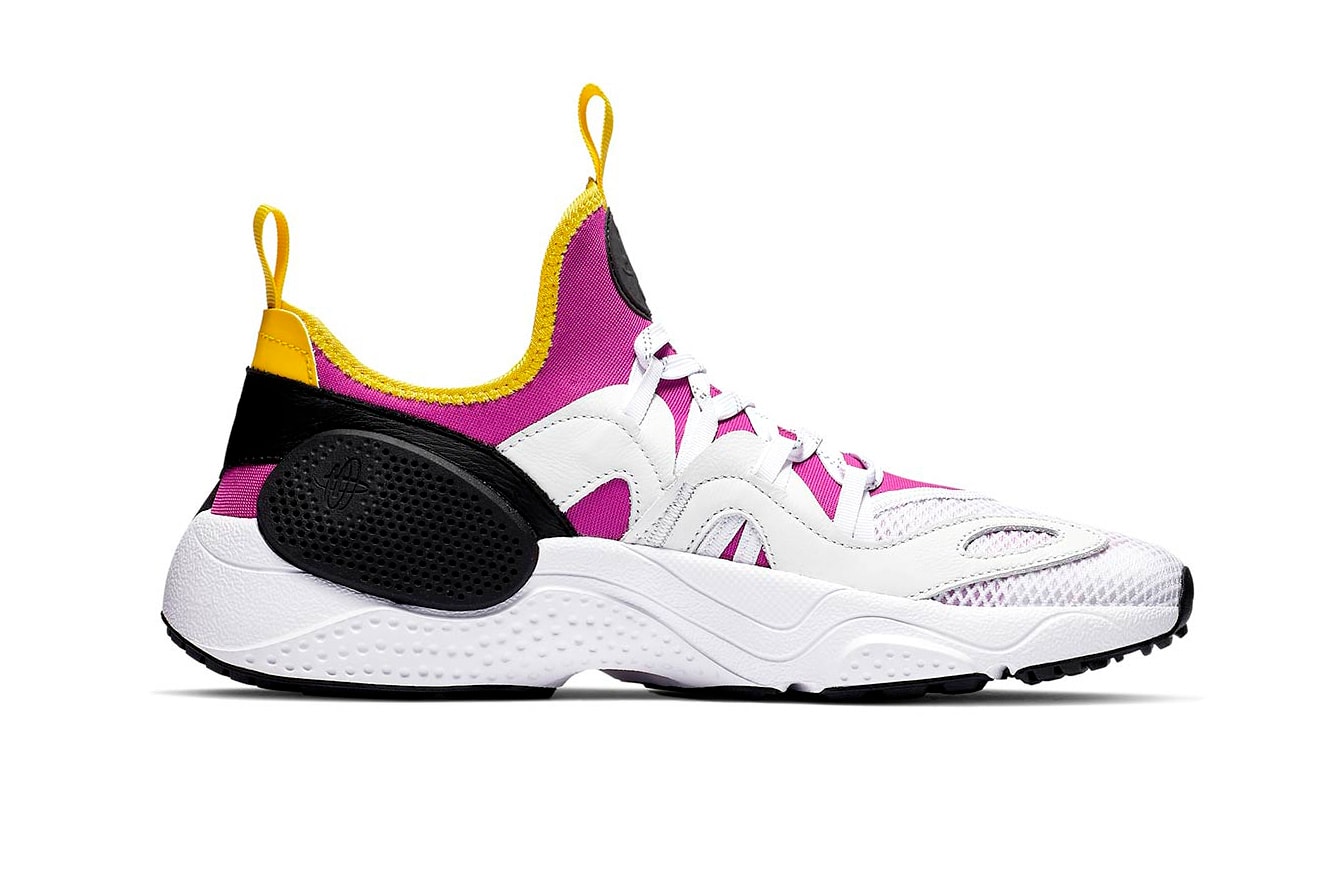 Nike Air Huarache Edge TXT Purple yellow white swoosh tinker hatfield