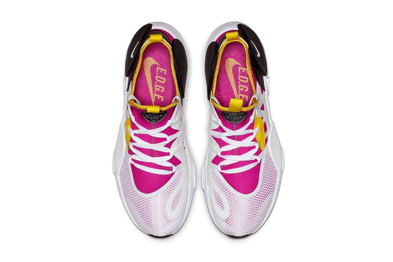 Nike Air Huarache Edge TXT Purple yellow white swoosh tinker hatfield