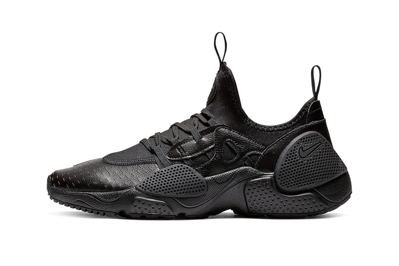 all black leather huaraches
