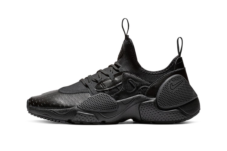 Nike Huarache Edge "Black Leather" Gives off a Winter-Ready Techwear Vibe