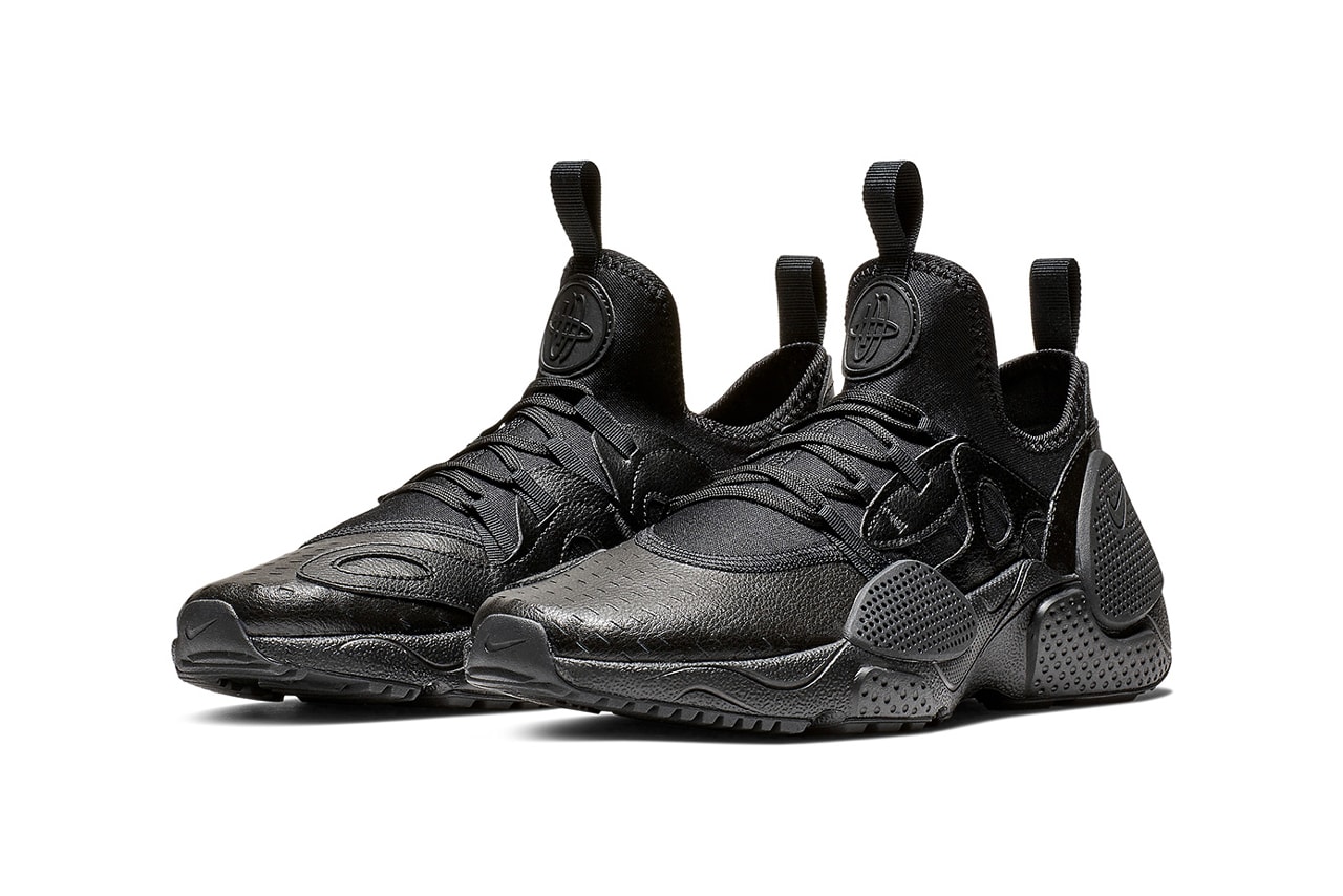 Nike Huarache Edge Black Leather Release info Matrix
