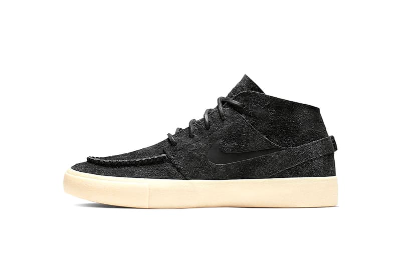 Nike SB Previews Moccasin-Inspired Janoski skateboard khaki black info images release drop 