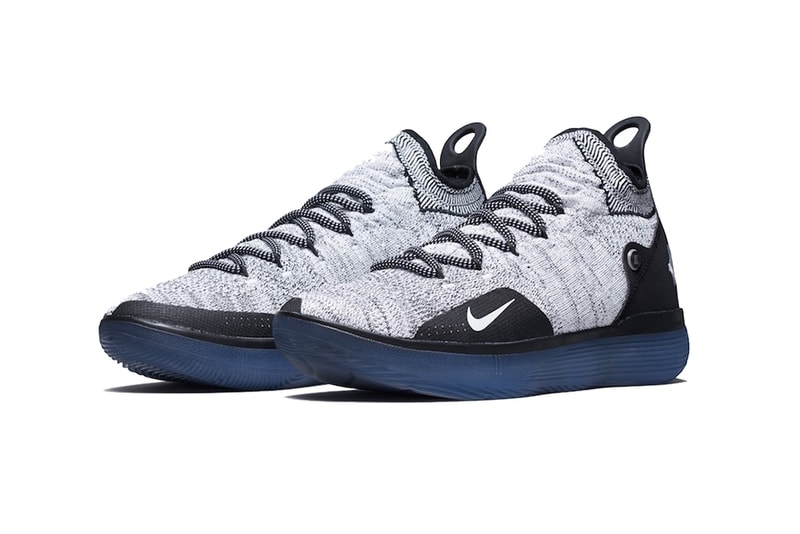 nike kd 11 black white racer blue 2019 january footwear nike basketball kevin durant