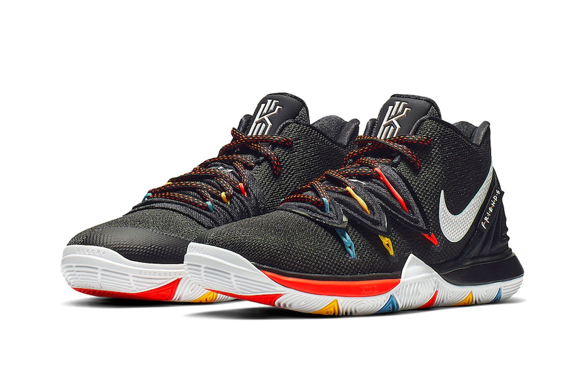 Latest Nike Kyrie 5 Gets Inspirations From 'Friends' sneakers release drop date price images black teal yellow orange footwear basketball