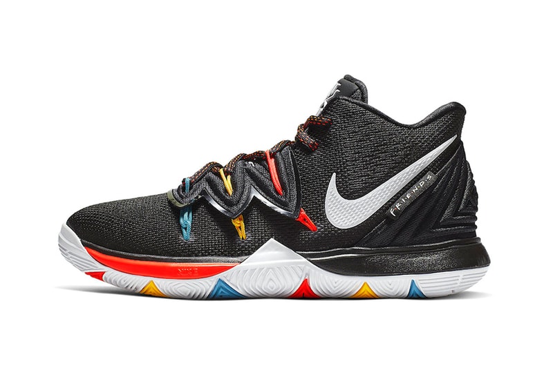 Latest Nike Kyrie 5 Gets Inspirations From 'Friends' sneakers release drop date price images black teal yellow orange footwear basketball
