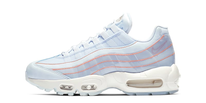 white and baby blue air max 95