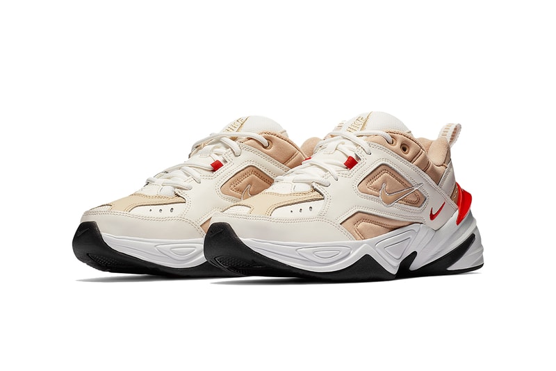 nike m2k tekno sail habanero red desert ore white 2019 footwear nike sportswear