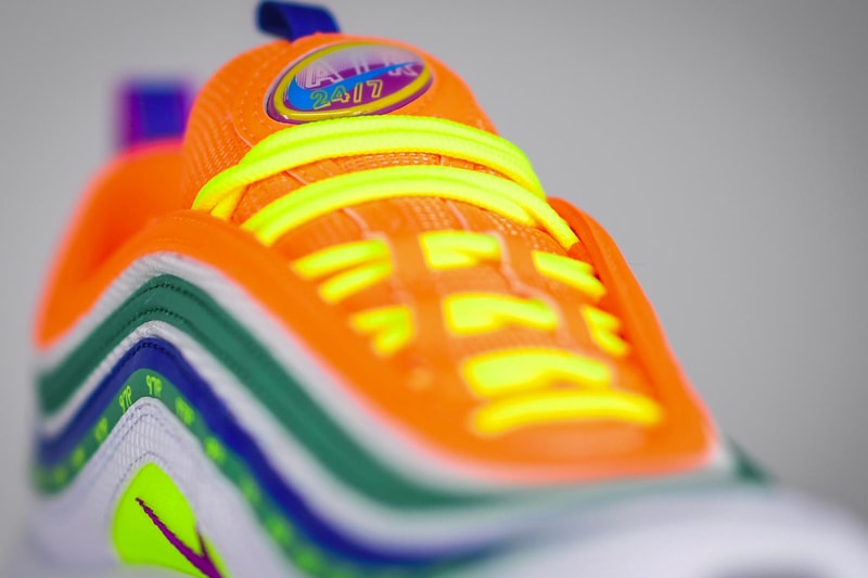 Nike Unveils Final Designs of 'On Air' Collection air max 97 98 1 vapormax plus la mezcla neon seoul london summer of love tokyo maze paris works in progress Shanghai SH Kaleidoscope images release drop date footwear sportswear