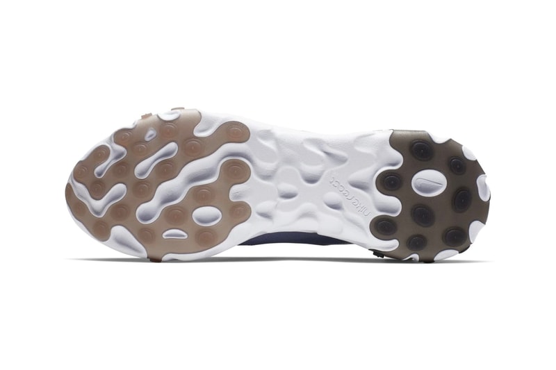 Nike React Element 55 "Metallic Gold" Release sneakers silver black swoosh