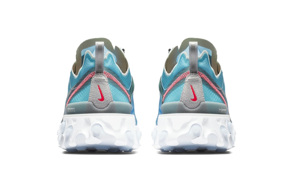 Nike React Element 87 Royal Tint Release Info Date Black Wolf Grey Solar Red