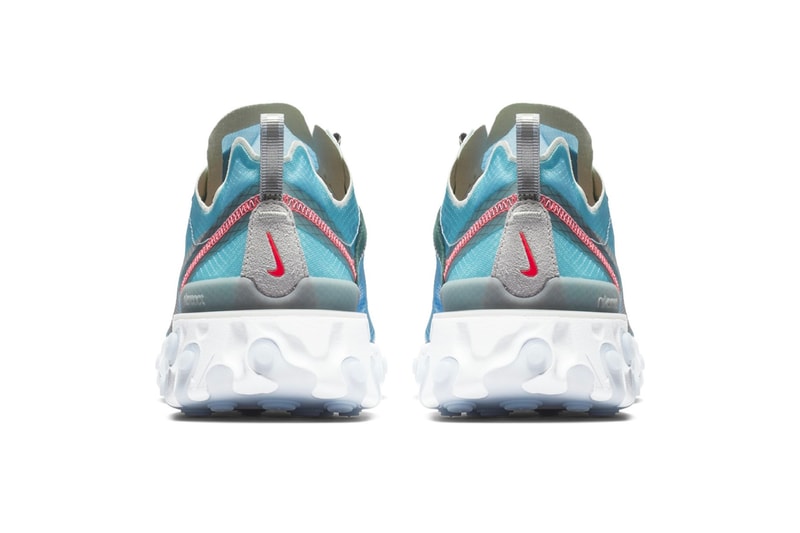 Nike React Element 87 Royal Tint Release Info Date Black Wolf Grey Solar Red