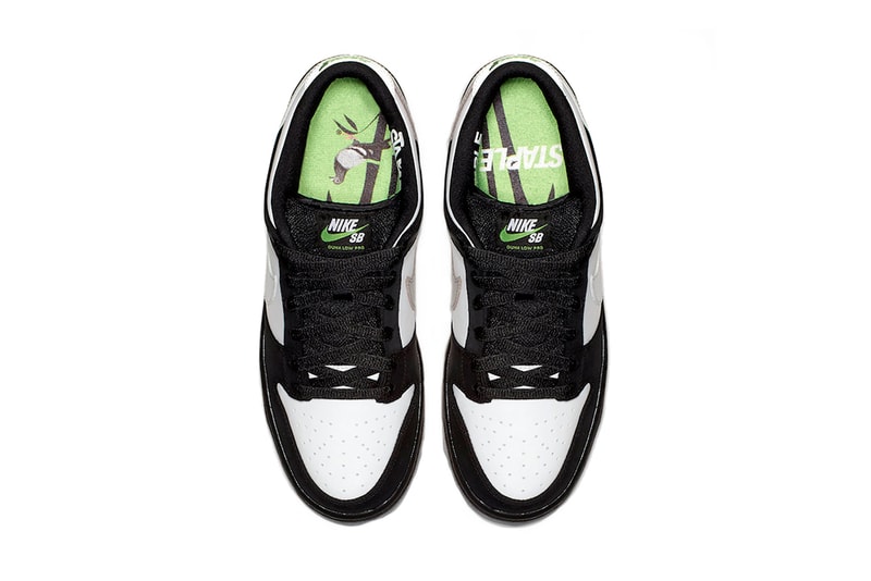 nike sb dunk low pro panda pigeon release date 2019 january footwear jeffstaple jeff staple design white back sample not for resales newspaper