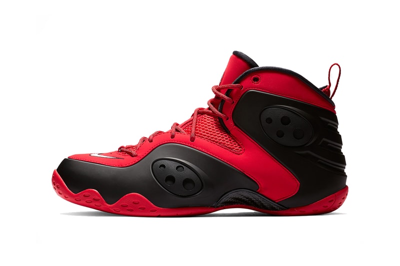 nike zoom rookie university red white black 2019 january nike sportswear nike basketball penny hardaway