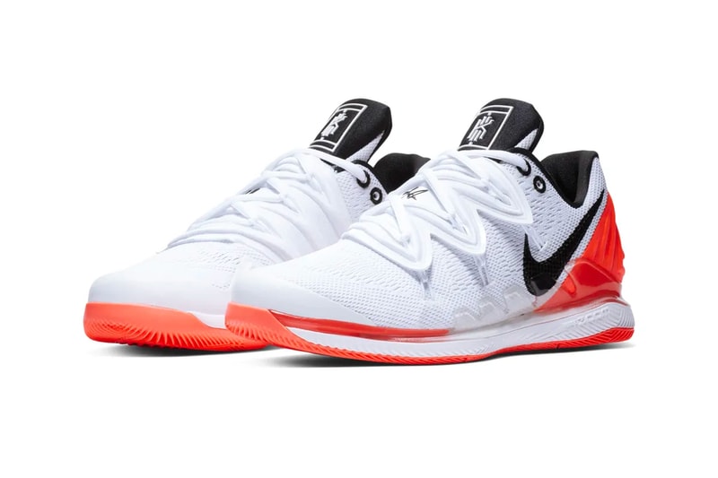 NikeCourt Vapor X Kyrie 5 Release Info Date Nick Kyrgios Kyrie Irving Australian tennis Boston Celtics Basketball Hot Lava Red White