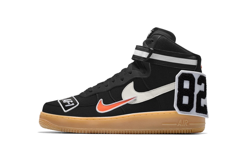 NIKEiD Custom Patch Nike Air Force 1 Sneakers Footwear info prices images customized patches nikeid by you