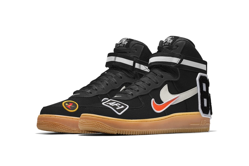 NIKEiD Custom Patch Nike Air Force 1 Sneakers Footwear info prices images customized patches nikeid by you