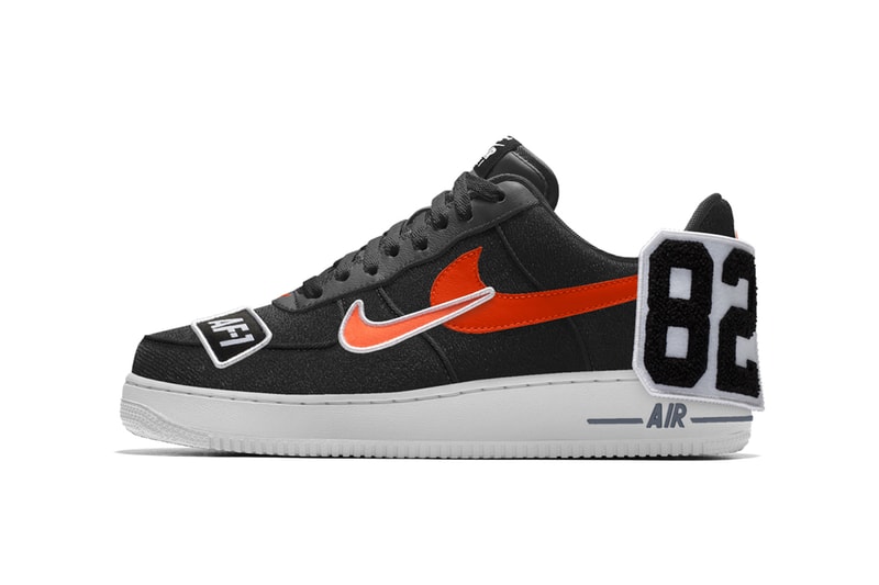 NIKEiD Custom Patch Nike Air Force 1 Sneakers Footwear info prices images customized patches nikeid by you