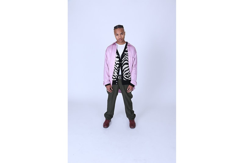 Noon Goons FW19 Lookbook fall/winter 2019 collection workwear streetwear denim graphic tee t tie-dye Los Angeles Gogy Esparza suede rose print pvc faux fur silk shirt 