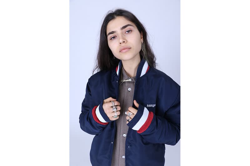Noon Goons FW19 Lookbook fall/winter 2019 collection workwear streetwear denim graphic tee t tie-dye Los Angeles Gogy Esparza suede rose print pvc faux fur silk shirt