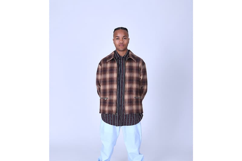 Noon Goons FW19 Lookbook fall/winter 2019 collection workwear streetwear denim graphic tee t tie-dye Los Angeles Gogy Esparza suede rose print pvc faux fur silk shirt