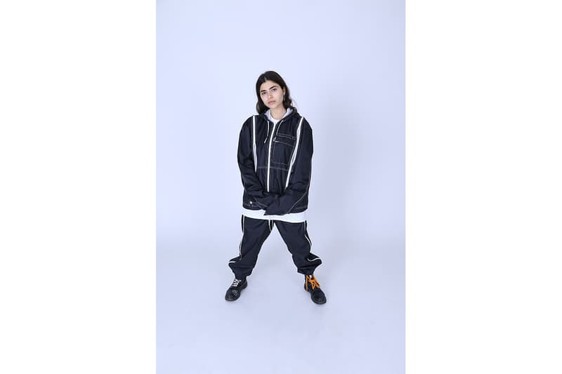 Noon Goons FW19 Lookbook fall/winter 2019 collection workwear streetwear denim graphic tee t tie-dye Los Angeles Gogy Esparza suede rose print pvc faux fur silk shirt